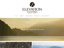 Tablet Screenshot of elevationclothingvt.com